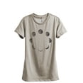 thumbnail image 1 of Moon Phases Women's Fashion Relaxed T-Shirt Tee Heather Tan X-Large, 1 of 3