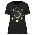 thumbnail image 1 of Moon Phases Zodiac Graphic T-Shirt Women -Image by Shutterstock, Female x-Large, 1 of 2