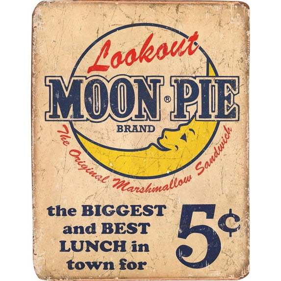 Moon Pie Best Lunch Tin Sign 13 x 16in