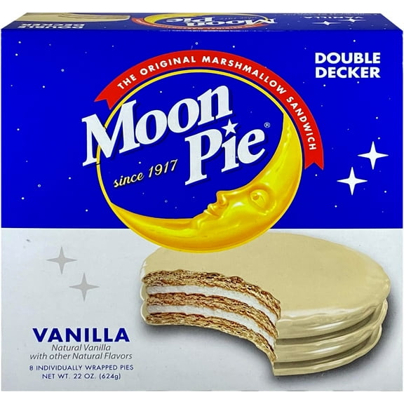 Moon Pie Double Decker Vanilla Marshmallow Sandwich, 2.75 oz., 8 Count