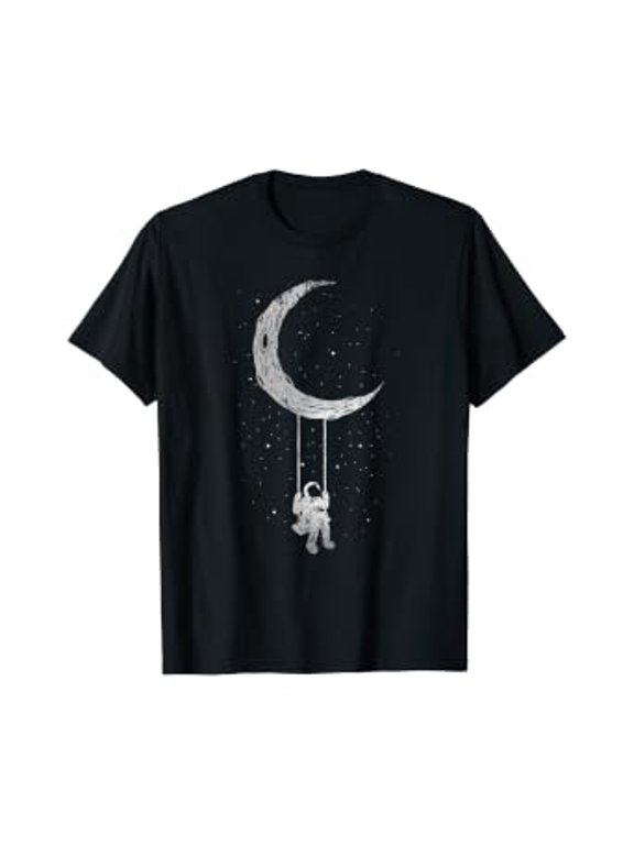 Moon Planet Outer Space Galaxy Star Cosmonaut Gift Astronaut T-Shirt