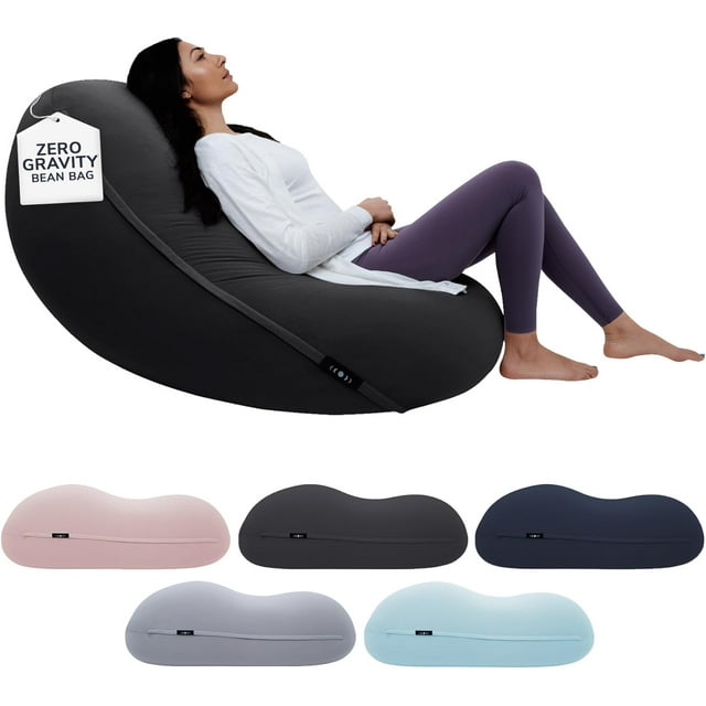 Moon Pod Bean Bag Chairs for Adults, Gray The ZeroGravity Beanbag