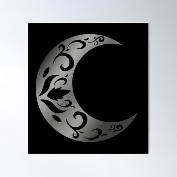 Moon Poster Wall Art, Modern Wall Decor, 30x30 UNFRAMED