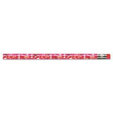 Moon Products Decorated Wood Pencil, Valentines Day, HB #2, Assorted, Dozen -MPD52068B