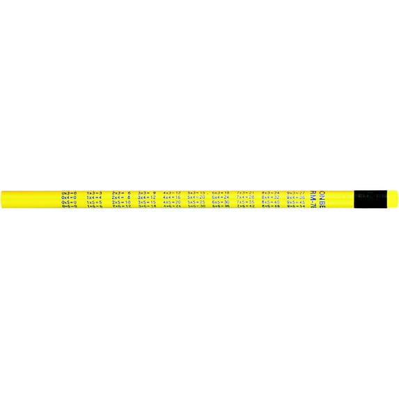 Moon Products Multiplication Tables Pencil, Pack of 144