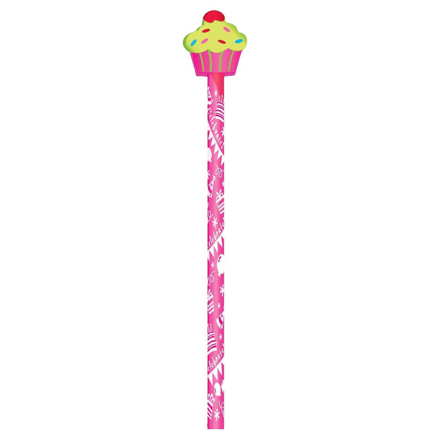 Moon Products Pencil & Eraser Topper Write-Ons, Birthday Party, Pack of 36