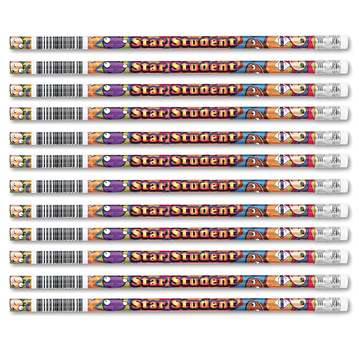 Moon Products Star Student Pencils, 12 Per Pack, 12 Packs