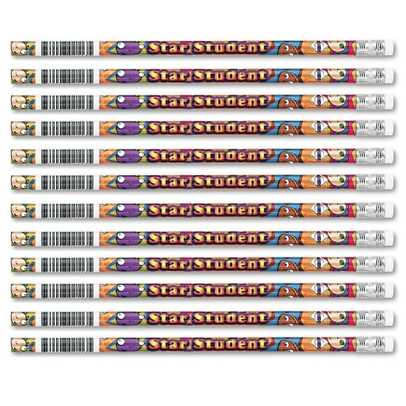 Moon Products Star Student Pencils, 12 Per Pack, 12 Packs