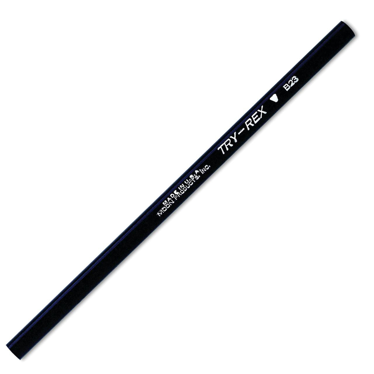 Moon Products Try Rex Pencil, Intermediate Without Eraser, 12 Per Pack, 3 Packs