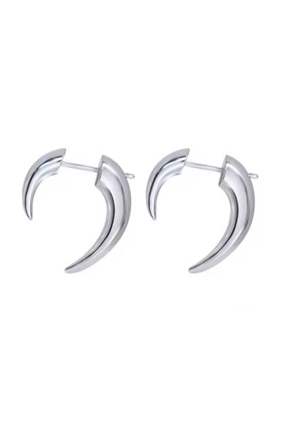 Moon Punk Earring for Women Party Jewelry Accessory Unique Wolf Fangs Earring