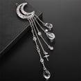 thumbnail image 1 of Moon Rhinestone Dangle Hairpin Hair Clip for Women Elegant Bridal Party Jewelry Accessory, 1 of 2