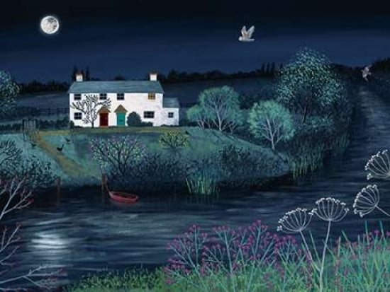 Moon River Canvas Art - Jo Grundy (18 x 24)