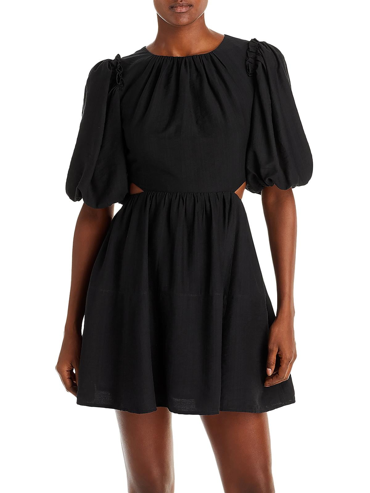 moon river pleated mini dress Moon River Pleated Tiered Dress