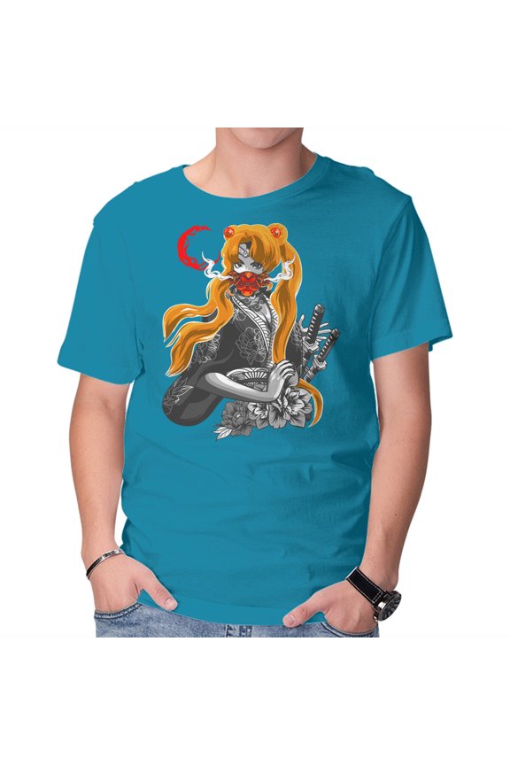 Moon Samurai Unisex T-Shirt Tee Sweatshirt Hoodie Tank Top