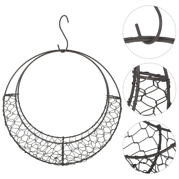 ETEREAUTY S Shape Hanging Basket Sturdy Metal Wire Planter for Gardens and Balconies