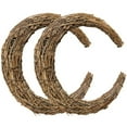 thumbnail image 1 of Moon Shape Rattan Wreath Handmade Rattan Rings Vine Branch Wreath For Crafts, 1 of 6