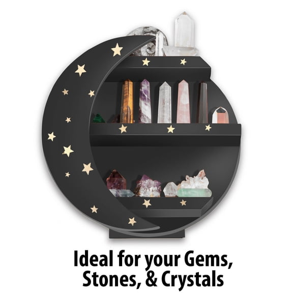 Moon Shelf, Crystal Shelf, Essential Oil Shelf, Essential Oil Storage,Moon Decor
