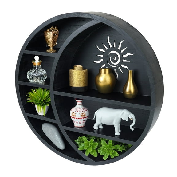 Moon Shelf (Sun), Extra Large 17-Inch, Crystal Display Shelf