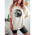 thumbnail image 1 of Moon Shirt for Women, Celestial Full Moon T-Shirt, Fall Clothing Gift for Her, Unique Moon, 1 of 6