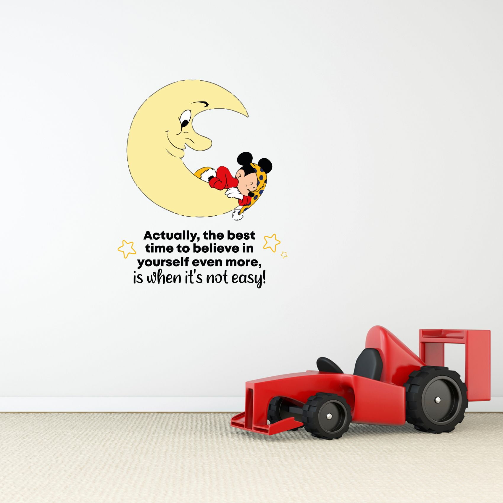 Moon Sleep Life Quote Cartoon Quotes Decors Wall Sticker Art Design Decal  for Girls Boys Kids Room Bedroom Nursery Kindergarten Home Decor Stickers  Wall Art Vinyl Decoration (10x8 inch) - Walmart Business, image size:1700x1700