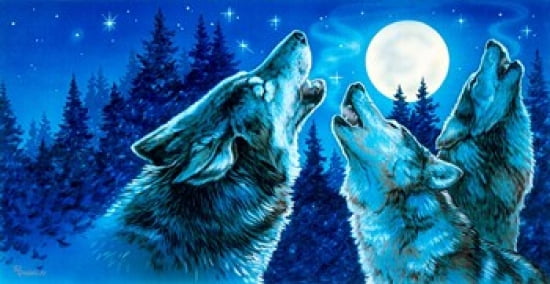 Moon Song Canvas Art - Richard De Wolfe (28 x 15)