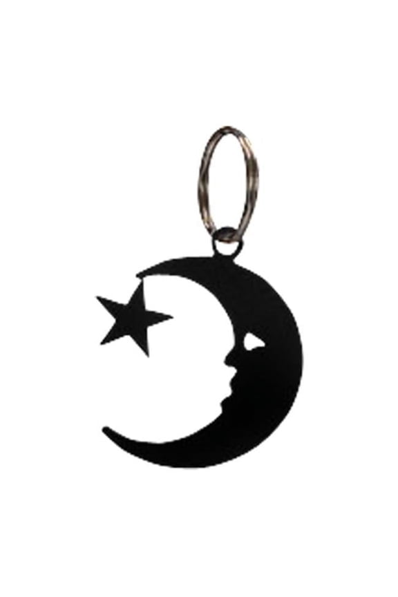 Moon & Star Key Chain