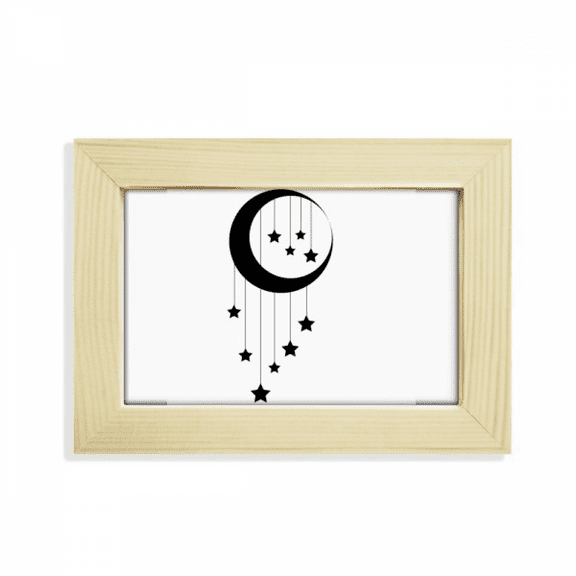 Moon Star Pendant Decoration Desktop Decorate Photo Frame Picture Art Painting 5x7 inch
