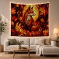 thumbnail image 1 of Moon Stars Composed with Entirely Leaves Glowing Full, Mystical Fantasy for Space Lovers, Galaxy Room Decor, Mother'S Day Gift, Tapestry Wall Hanging for Bedroom and Dorm, 1 of 7