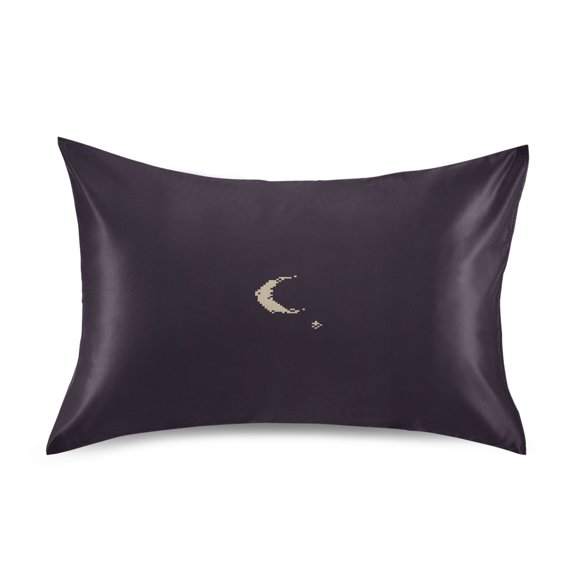 Moon Stars Night Pillowcase Standard Size Luxury Silky Soft Wrinkle Resistant Envelope Closure 20x26in