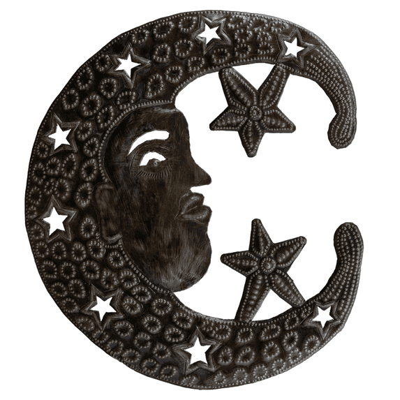 Moon & Stars Recycled Steel