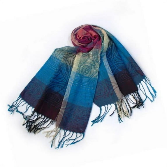 Moon & Stars & Roses Elegant Fashion Smooth Touch Tassel Ends Pashmina/Shawl/Scarf