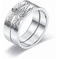 thumbnail image 1 of Moon & Sun Ring - Couples' Crescent Moon & Star Coupling Ring, Gift Set, 1 of 6