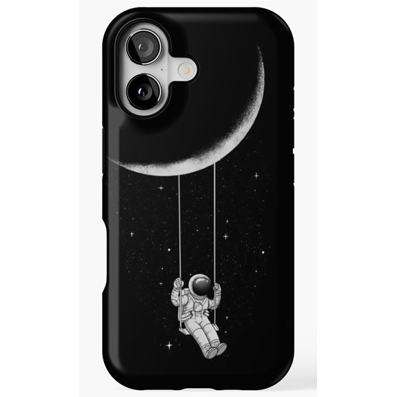 Moon Swing Celestial Dreamy Surreal Landscape Phone Case for iPhone 17 16 15 14 13 12 11 Pro Max