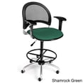 thumbnail image 1 of OFM Moon Swivel Drafting Chair with Arms and Drafting Kit in Shamrock Green, 1 of 2