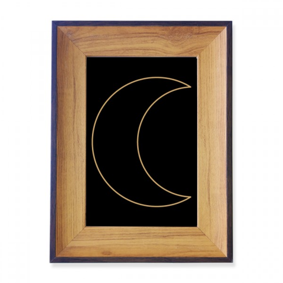 Moon Symbol Totem Pattern Shape Photo Frame Exhibition Display Art Desktop Painting