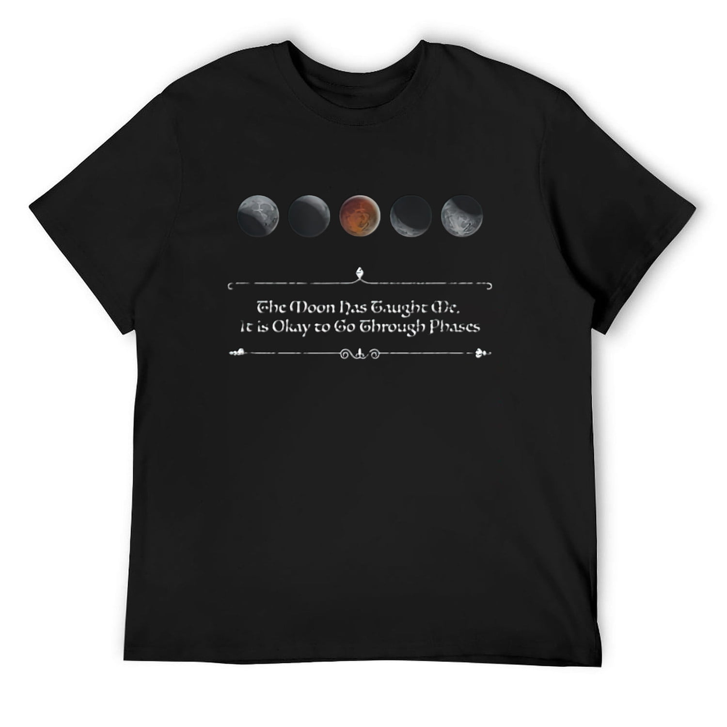 INTO THE AM Men's Graphic T-Shirt - Universal Mix Nature Design (Black, 4XL)