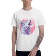 thumbnail image 1 of Moon T-Shirt for Men Cotton 100% Summer Tops Women Fashion Casual Short Sleeves Round Collar Short-Sleeve Couple Top Tees, 1 of 6