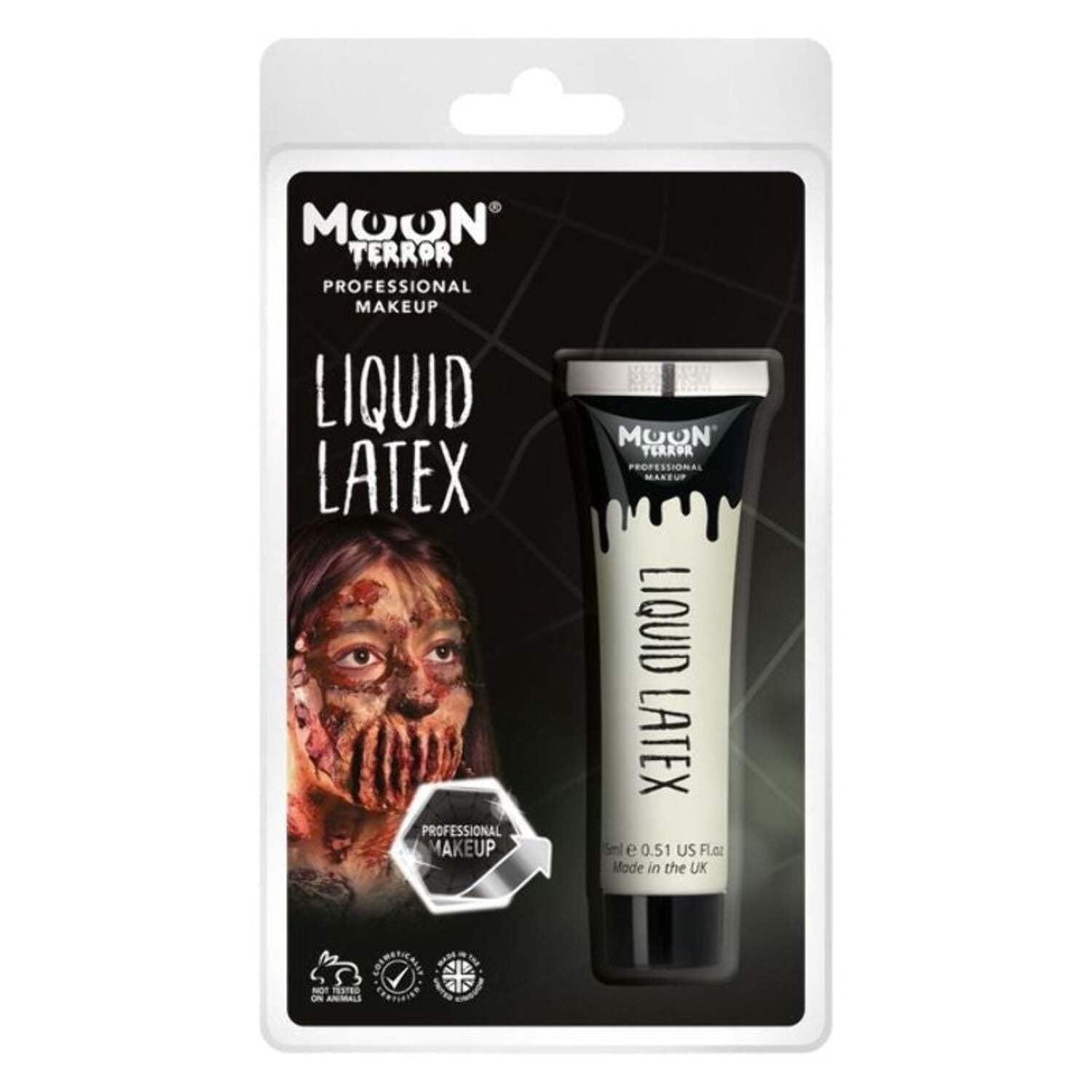 Moon Terror Pro FX Liquid Latex Clamshell White Costume Make Up Moon Terror Pro FX Liquid Latex Clamshell White Costume Make Up