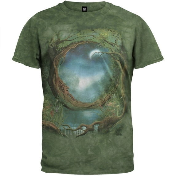 Moon Tree Tie Dye T-Shirt - Large