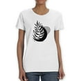 thumbnail image 1 of Moon With A Leaf Shaped T-Shirt Women -Image by Shutterstock, Female Medium, 1 of 4