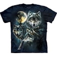 thumbnail image 1 of Moon Wolves Collage Adult T-Shirt 10-3309, 1 of 2