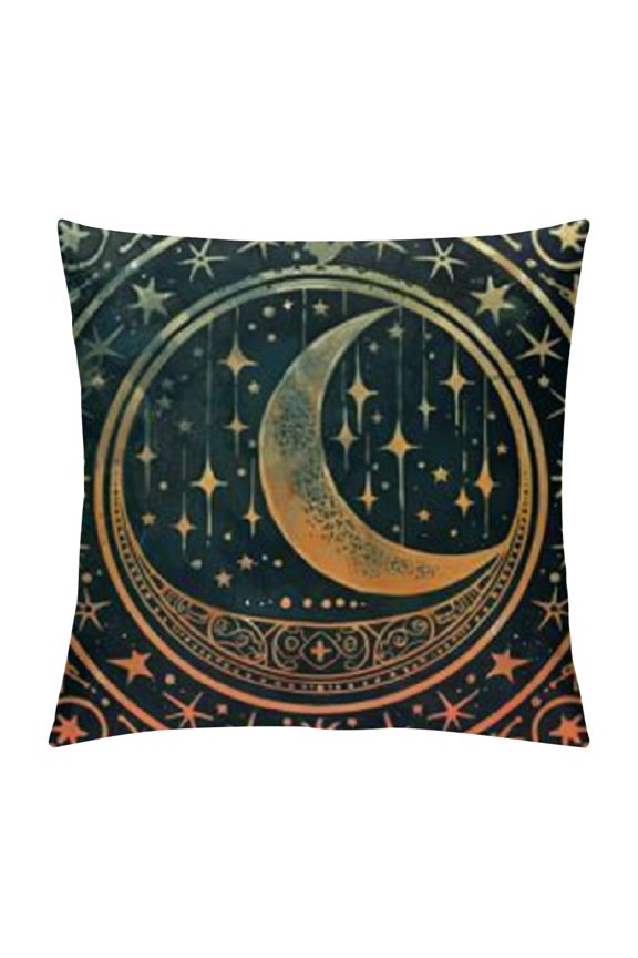Moon & Star Alchemy Magical Astrology Decorative Throw Pillow Case Cushion Cover Pillowcase for Couch Sofa Bed