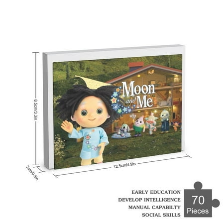 Moon and Me Wooden Jigsaw Puzzle 35 70 120 200 300 Piece Birthay Gift Family Game