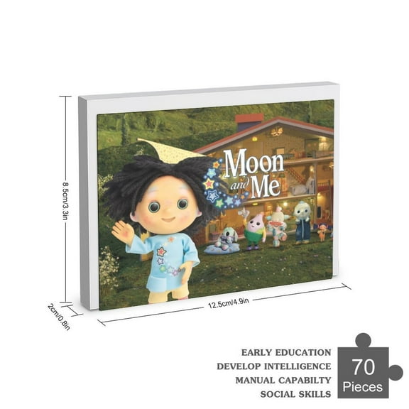 Moon and Me Wooden Jigsaw Puzzle 35 70 120 200 300 Piece Birthay Gift Family Game