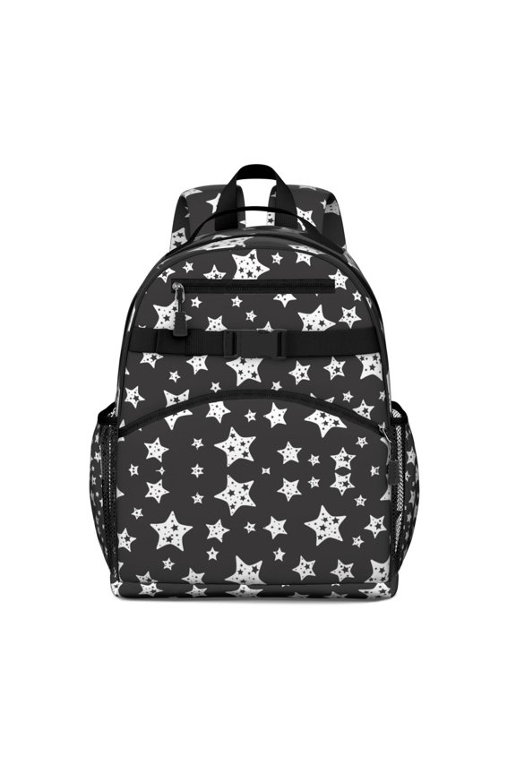 Moon and Stars Backpack - Spine-Protecting School Bag for Teens, Waterproof Fabric with Adjustable Straps