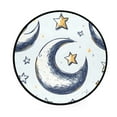 thumbnail image 1 of Moon and Stars Memory Foam Bath Mat 36" Absorbent Rug with Non Slip Base and 4 Bonus Pads, 1 of 6
