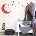 thumbnail image 1 of Moon and Stars Night Sky Vinyl Wall Art Decal Sticker Design for Nursery Room DIY Mural Decoration, 1 of 4