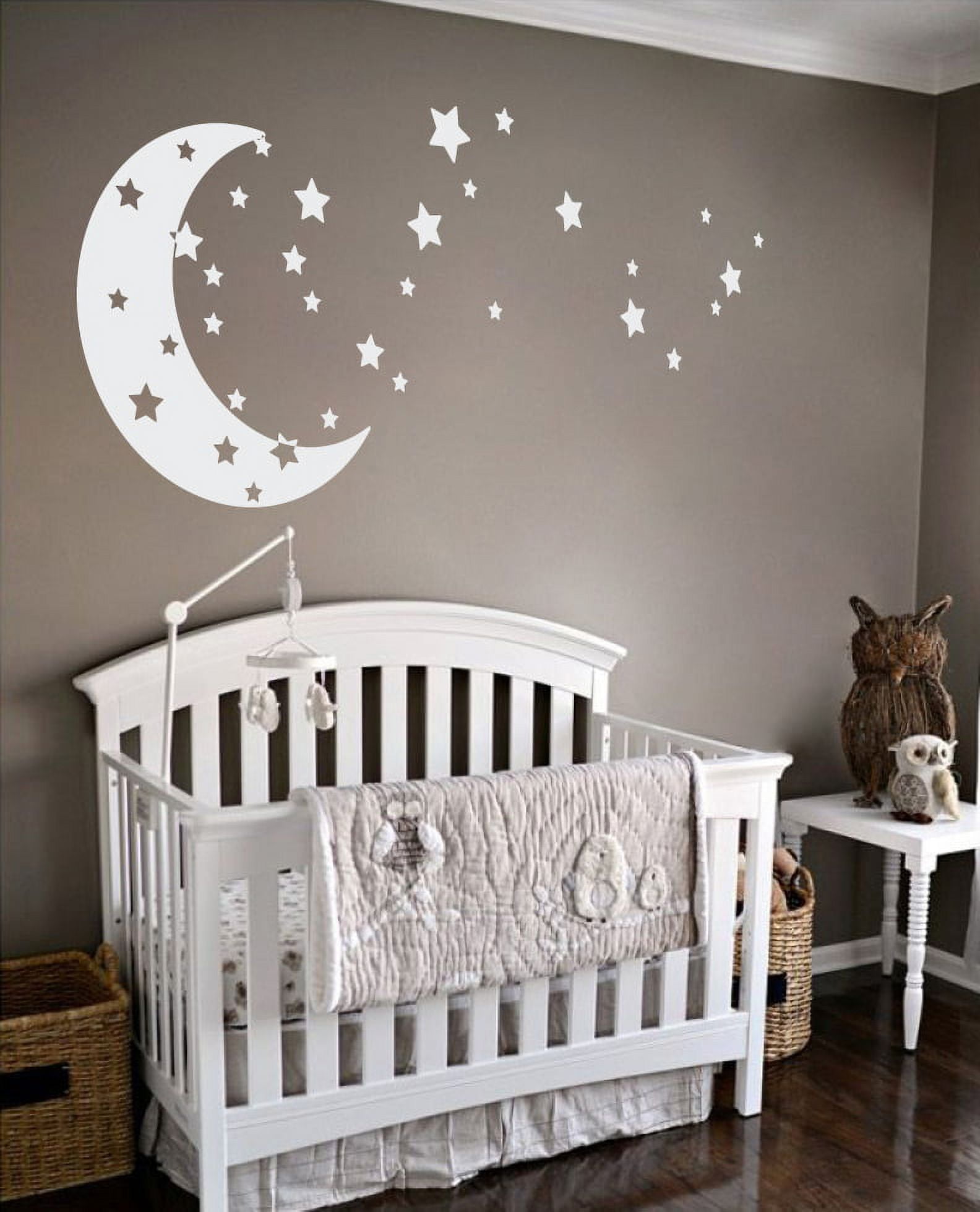 1049pcs Glow in The Dark Stars for Ceiling, TSV Night Luminous Wall Stickers Adhesive Stars Moon Wall Decals, Bright Glowing Dot Realistic Stars Full