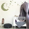 thumbnail image 1 of Moon and Stars Night Sky Vinyl Wall Art Decal Sticker Design for Nursery Room DIY Mural Decoration, 1 of 4