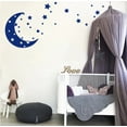 thumbnail image 1 of Moon and Stars Night Sky Vinyl Wall Art Decal Sticker Design for Nursery Room DIY Mural Decoration, 1 of 4